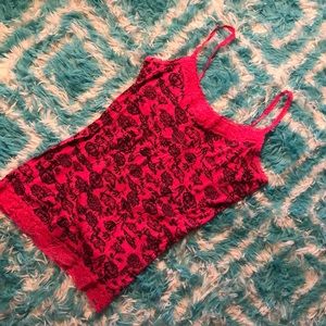 Black and pink cami